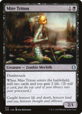 naokuroshop MTG [JMP][257][黒][U][EN][ぬかるみのトリトン/Mire Triton] NM