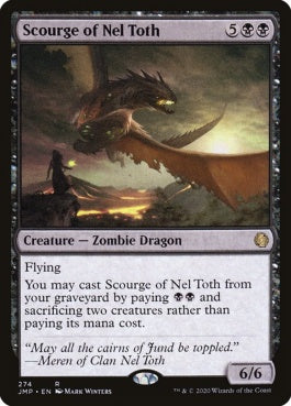 naokuroshop MTG [JMP][274][黒][R][EN][ネル・トースの災い魔/Scourge of Nel Toth] NM