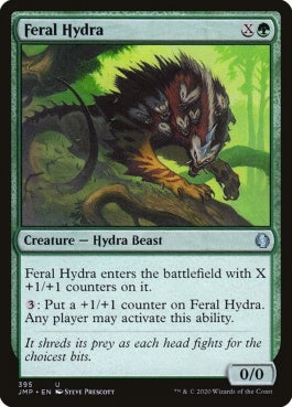 naokuroshop MTG [JMP][395][緑][U][EN][残忍なハイドラ/Feral Hydra] NM