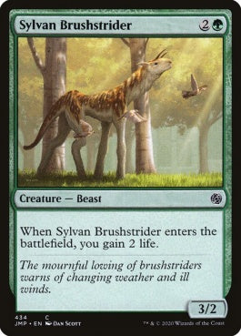 naokuroshop MTG [JMP][434][緑][C][EN][森の刷毛履き/Sylvan Brushstrider] NM