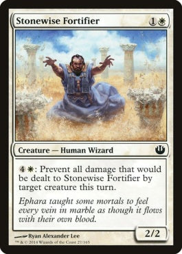 naokuroshop MTG [JOU][027][白][C][EN][石識の防衛者/Stonewise Fortifier] NM