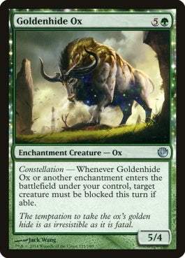 naokuroshop MTG [JOU][125][緑][U][EN][黄金皮の雄牛/Goldenhide Ox] NM