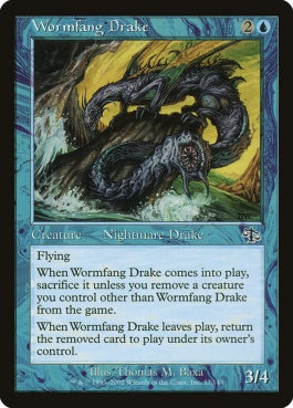 naokuroshop MTG [JUD][057][青][C][EN][寄生牙のドレイク/Wormfang Drake] NM