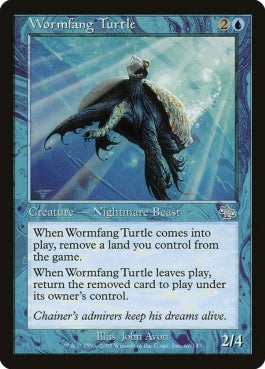 naokuroshop MTG [JUD][060][青][U][EN][寄生牙の亀/Wormfang Turtle] NM