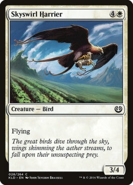 naokuroshop MTG [KLD][028][白][C][EN][空渦鷹/Skyswirl Harrier] NM