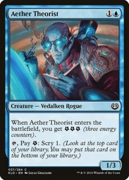 naokuroshop MTG [KLD][037][青][C][EN][理論霊気学者/Aether Theorist] NM