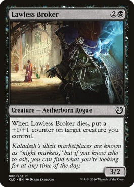 naokuroshop MTG [KLD][086][黒][C][EN][不法仲買人/Lawless Broker] NM