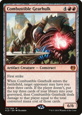 naokuroshop MTG [KLD][112][赤][M][EN][焼却の機械巨人/Combustible Gearhulk] NM