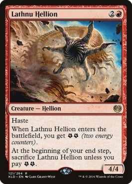 naokuroshop MTG [KLD][121][赤][R][EN][ラスヌーのヘリオン/Lathnu Hellion] NM