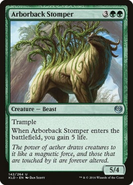 naokuroshop MTG [KLD][142][緑][U][EN][高木背の踏みつけ/Arborback Stomper] NM