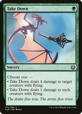 naokuroshop MTG [KLD][170][緑][C][EN][撃墜/Take Down] NM