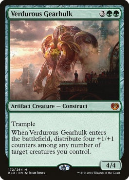 naokuroshop MTG [KLD][172][緑][M][EN][新緑の機械巨人/Verdurous Gearhulk] NM