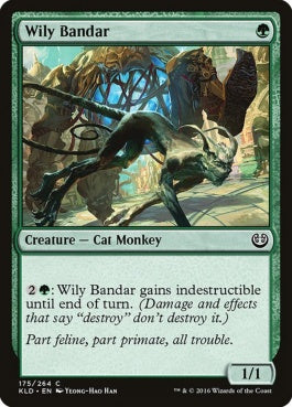 naokuroshop MTG [KLD][175][緑][C][EN][狡猾な猫猿/Wily Bandar] NM