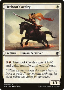 naokuroshop MTG [KTK][011][白][C][EN][炎蹄の騎兵/Firehoof Cavalry] NM