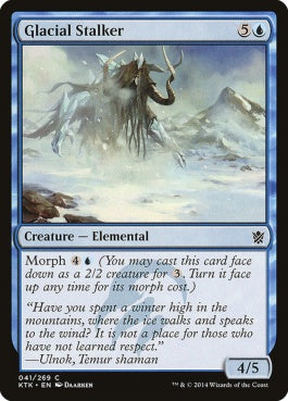 naokuroshop MTG [KTK][041][青][C][EN][氷河の忍び寄り/Glacial Stalker] NM