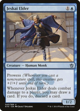 naokuroshop MTG [KTK][043][青][U][EN][ジェスカイの長老/Jeskai Elder] NM