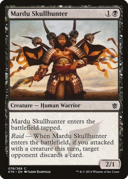 naokuroshop MTG [KTK][078][黒][C][EN][マルドゥの頭蓋狩り/Mardu Skullhunter] NM