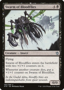 naokuroshop MTG [KTK][092][黒][U][EN][血蠅の大群/Swarm of Bloodflies] NM