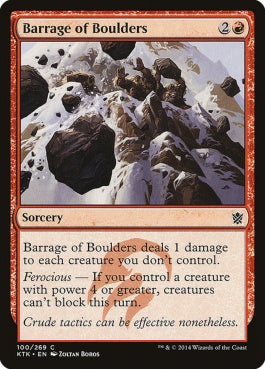 naokuroshop MTG [KTK][100][赤][C][EN][石弾の弾幕/Barrage of Boulders] NM