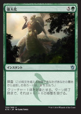 naokuroshop MTG [KTK][130][緑][U][JP][強大化/Become Immense] NM