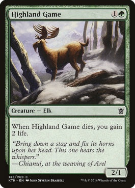 naokuroshop MTG [KTK][135][緑][C][EN][高地の獲物/Highland Game] NM