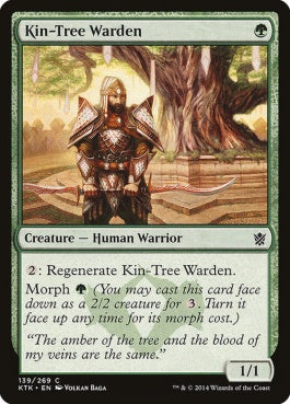 naokuroshop MTG [KTK][139][緑][C][EN][族樹の管理人/Kin-Tree Warden] NM