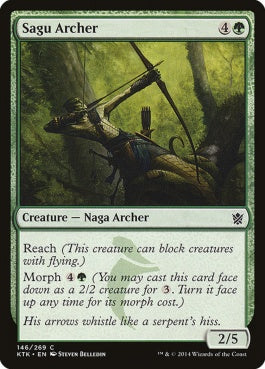 naokuroshop MTG [KTK][146][緑][C][EN][サグの射手/Sagu Archer] NM