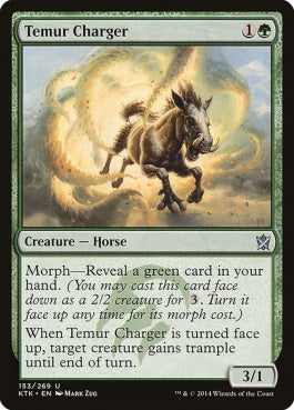 naokuroshop MTG [KTK][153][緑][U][EN][ティムールの軍馬/Temur Charger] NM