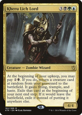 naokuroshop MTG [KTK][182][多][R][EN][死者の王、ケルゥ/Kheru Lich Lord] NM