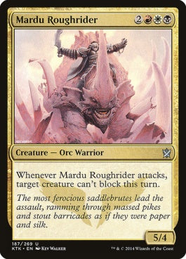 naokuroshop MTG [KTK][187][多][U][EN][マルドゥの荒くれ乗り/Mardu Roughrider] NM