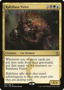 naokuroshop MTG [KTK][193][多][R][EN][ラクシャーサの大臣/Rakshasa Vizier] NM