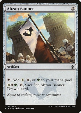 naokuroshop MTG [KTK][215][茶][C][EN][アブザンの戦旗/Abzan Banner] NM