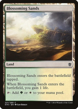 naokuroshop MTG [KTK][231][土地][C][EN][花咲く砂地/Blossoming Sands] NM