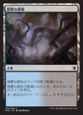 naokuroshop MTG [KTK][232][土地][C][JP][陰鬱な僻地/Dismal Backwater] NM