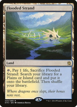 naokuroshop MTG [KTK][233][土地][R][EN][溢れかえる岸辺/Flooded Strand] NM