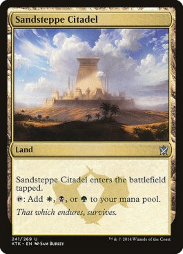 naokuroshop MTG [KTK][241][土地][U][EN][砂草原の城塞/Sandsteppe Citadel] NM