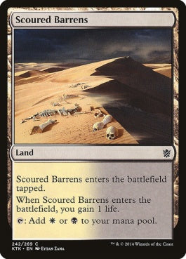 naokuroshop MTG [KTK][242][土地][C][EN][磨かれたやせ地/Scoured Barrens] NM