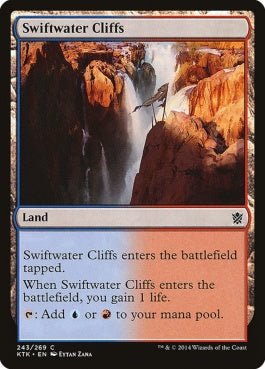 naokuroshop MTG [KTK][243][土地][C][EN][急流の崖/Swiftwater Cliffs] NM