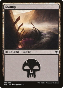 naokuroshop MTG [KTK][258][土地][C][EN][沼/Swamp] NM