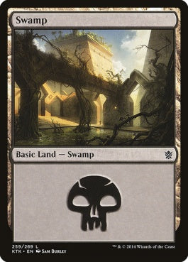 naokuroshop MTG [KTK][259][土地][C][EN][沼/Swamp] NM