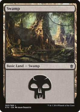 naokuroshop MTG [KTK][260][土地][C][EN][沼/Swamp] NM