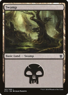 naokuroshop MTG [KTK][261][土地][C][EN][沼/Swamp] NM