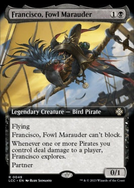 naokuroshop MTG [LCC][0049][黒][R][EN][鸚鵡の匪賊、フランシスコ/Francisco, Fowl Marauder] NM