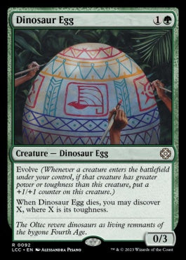 naokuroshop MTG [LCC][0092][緑][R][EN][恐竜の卵/Dinosaur Egg] NM