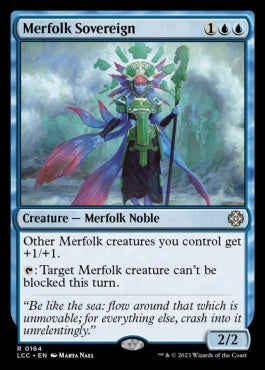 naokuroshop MTG [LCC][0164][青][R][EN][マーフォークの君主/Merfolk Sovereign] NM