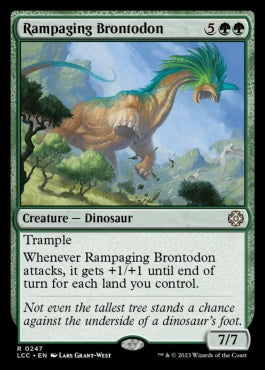 naokuroshop MTG [LCC][0247][緑][R][EN][暴れ回るブロントドン/Rampaging Brontodon] NM