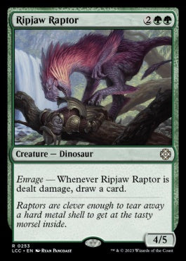 naokuroshop MTG [LCC][0253][緑][R][EN][切り裂き顎の猛竜/Ripjaw Raptor] NM