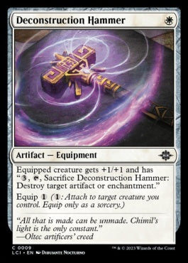 naokuroshop MTG [LCI][0009][白][C][EN][解体ハンマー/Deconstruction Hammer] NM