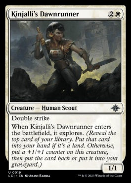 naokuroshop MTG [LCI][0019][白][U][EN][キンジャーリの黎明走り/Kinjalli's Dawnrunner] NM