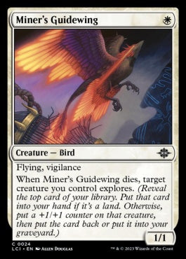 naokuroshop MTG [LCI][0024][白][C][EN][鉱夫の導鳥/Miner's Guidewing] NM